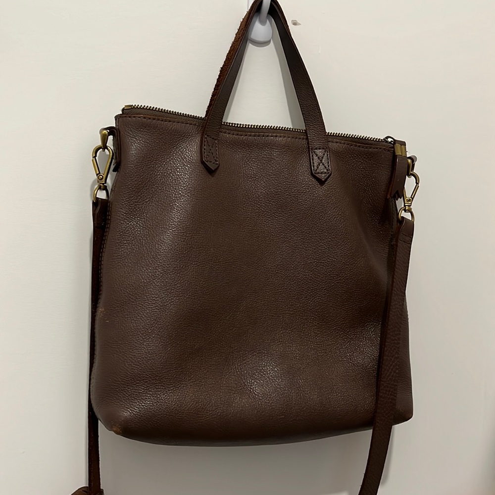 Madewell zip top transport crossbody bag
